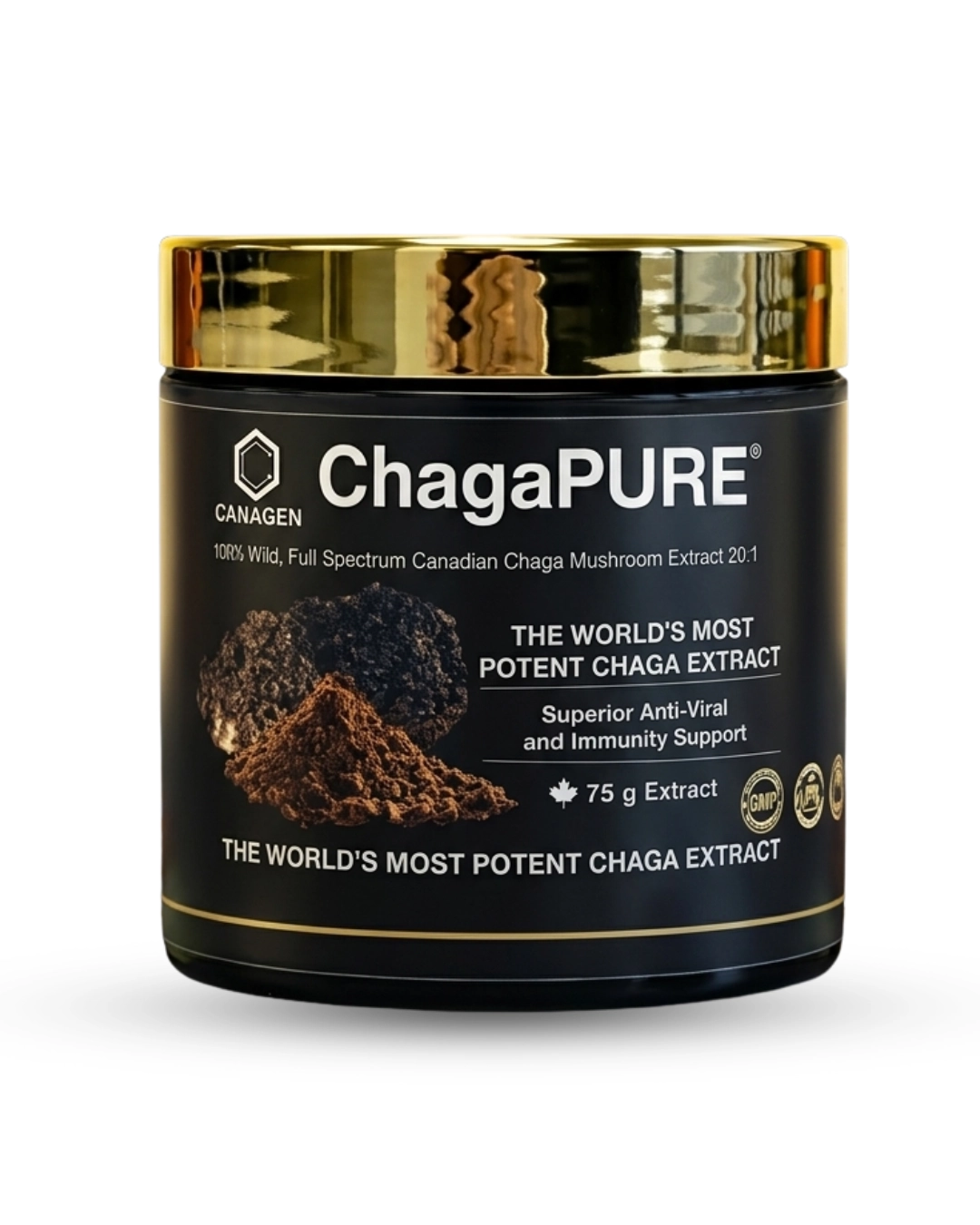 ORGANI-PURE® Wild Canadian Chaga Mushroom Extract (75gm)